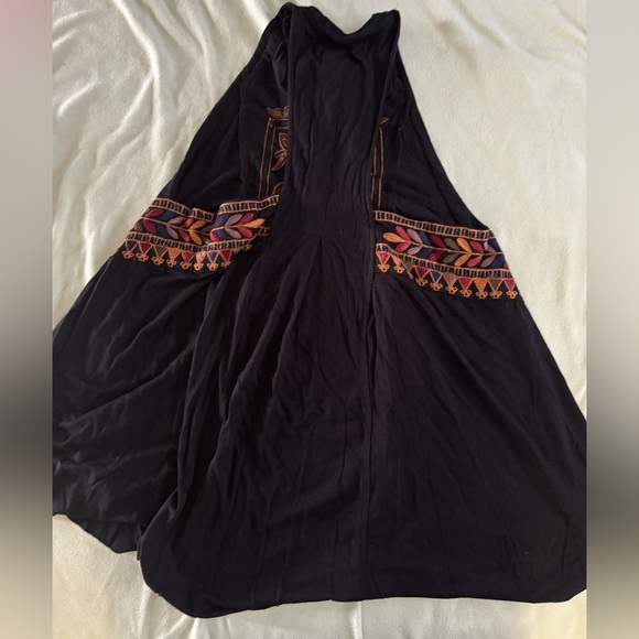 Free People Isabella Embroidered Jersey Tank SMALL - Picture 5 of 6